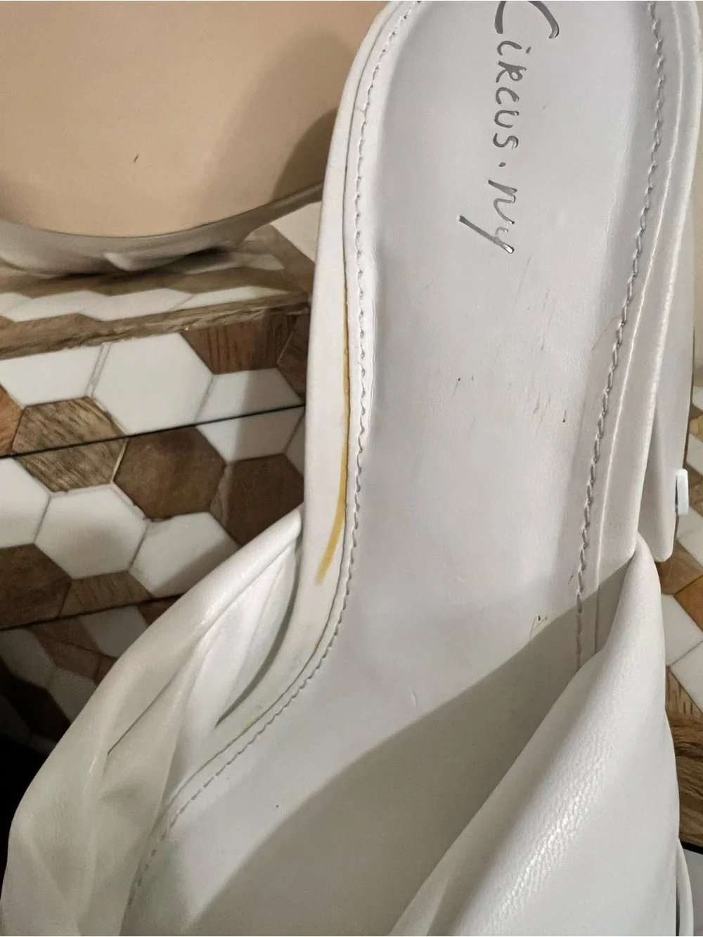 Circus by Sam Edelman White “Marianna” Knot-Front Platform Block Heel Sandal NWT
